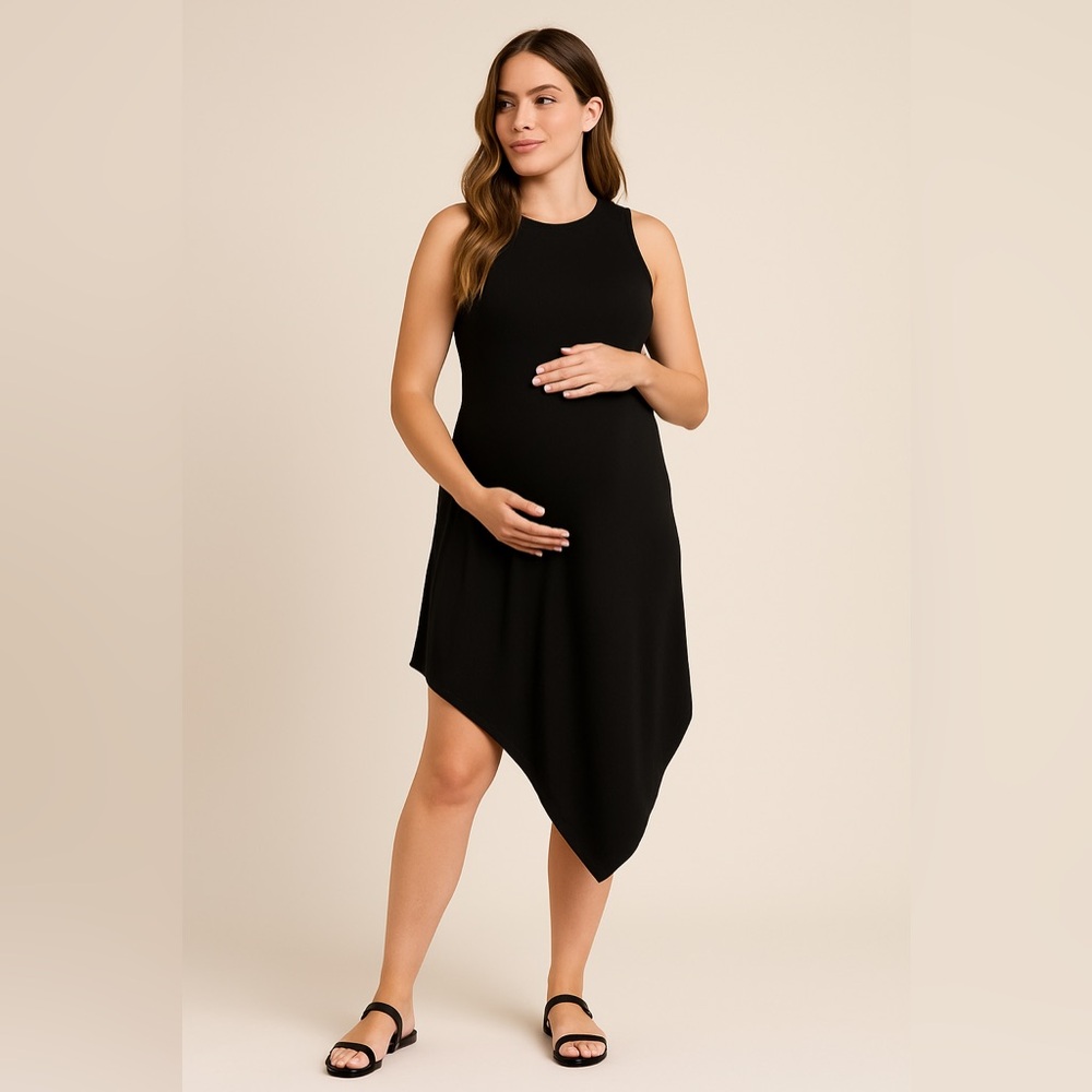Hatch Elegant Black Asymmetrical Dress size M